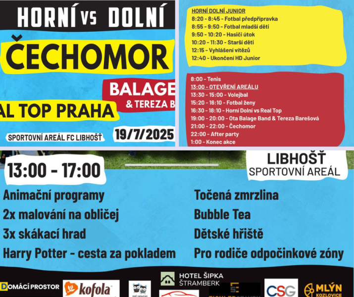 Libhošť - Horní Dolní 2025: Když hudba a srdce pomáhají společně